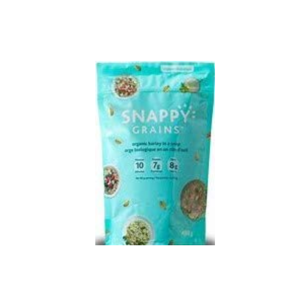 SNAPPY GRAINS Organic Barley in a snap. 400g.- 2 Bags